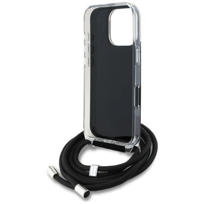 6. Etui Karl Lagerfeld IML Crossbody Karl&Choupette Head na iPhone 16 Pro Max - czarne