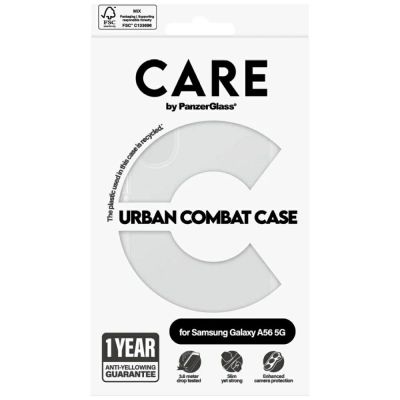 4. Etui CARE by PanzerGlass Flagship Urban Combat na Samsung Galaxy A56 5G - przezroczyste