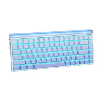 12. Klawiatura gasket HERO84 HE White+Purple+Gradient+LIGHT JadeKing switch RGB AULA