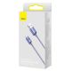 5. Baseus Crystal Shine Series kabel przewód USB do szybkiego ładowania i transferu danych USB Typ A - USB Typ C 100W 2m fioletowy (CAJY000505)
