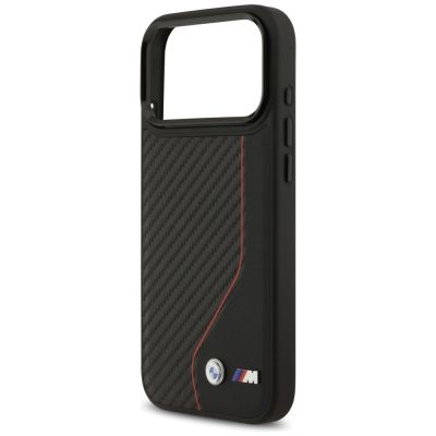 6. Etui BMW M Carbon Line & Logo MagSafe na iPhone 17 Pro Max - czerwone