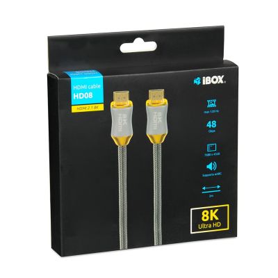 5. KABEL HDMI I-BOX HD08 HDMI 2.1 8K, 2M