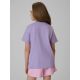 2. T-shirt regular z nadrukiem dziewczęcy 4F 4FJRAW26TTSHF4240-52S