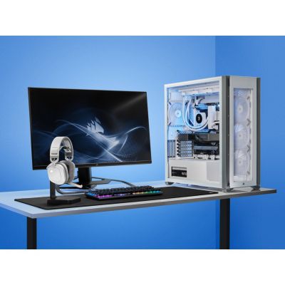 5. Słuchawki Corsair HS80 RGB Wireless White