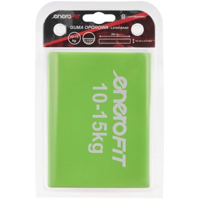 5. TAŚMA TRENINGOWA DO ĆWICZEŃ PILATES 2000x150x0,40MM 10-15KG ZIELONA