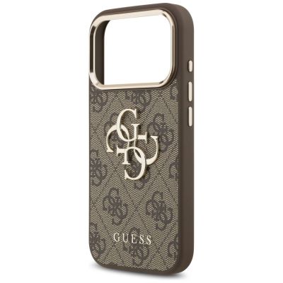 6. Etui Guess 4G Big 4G Classic Logo na iPhone 17 Pro Max / 18 Pro Max - brązowo-złote