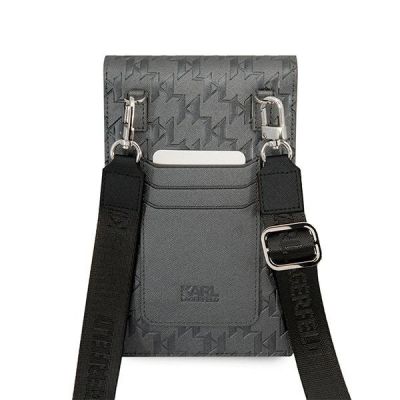 5. Torebka Karl Lagerfeld Ikonik Karl Monogram Patch - srebrna
