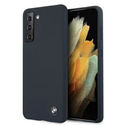 Etui BMW Silicone Signature na Samsung Galaxy S21 - granatowe