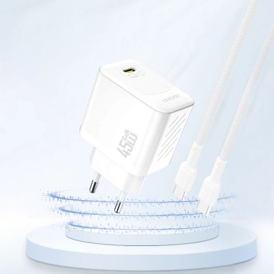 2. Ładowarka sieciowa Dudao A28 45W GaN USB-C - biała