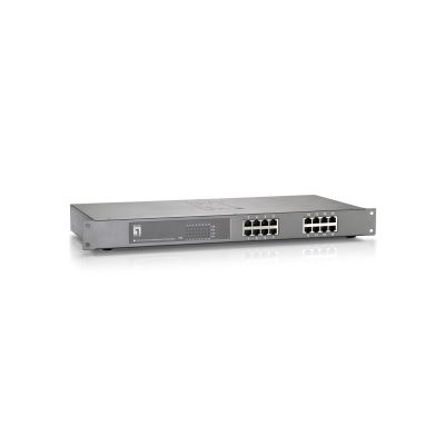3. Przełącznik LevelOne FEP-1612 - Fast Ethernet (10/100) - 10BASE-T, 100BASE-TX - IEEE 802.3, IEEE 802.3af, IEEE 802.3at, IEEE 802.3u, IEEE 802.3x - Cat3, Cat4, Cat5 - 4000 wejść - 3,2 Gbps (FEP-1612W150)