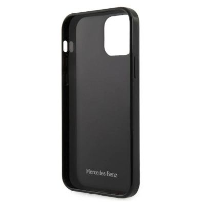 7. Etui Mercedes Silver Stars Pattern na iPhone 12 Pro Max - czarne