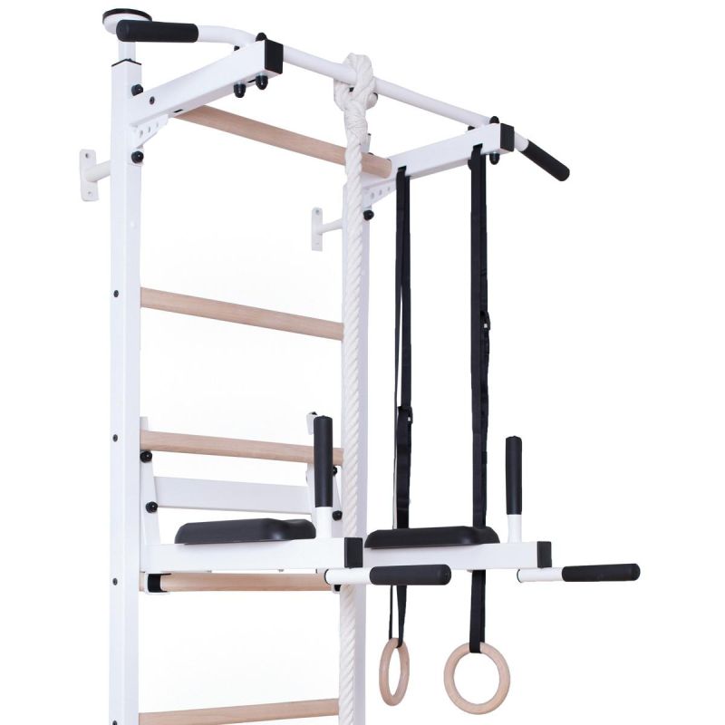 39. DRABINKA GIMNASTYCZNA DRĄŻEK PORĘCZ AKCESORIA DZIECIĘCE BIAŁY MAT BENCHK 413