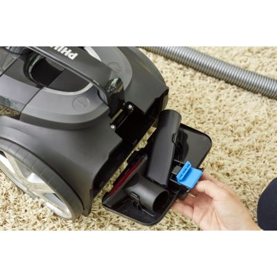 8. Odkurzacz bezworkowy Philips FC9729/09 (650W; kolor czarno-czerwony, kolor czarny, kolor czerwony)
