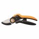 3. Fiskars Plus PowerLever Nożyce ogrodowe Kowadło Czarny, Pomarańczowy
