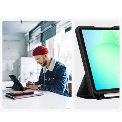 6. Etui TechProtect SmartCase Pen na Samsung Galaxy Tab A9+ / A11+ Plus 11.0 X210 / X215 / X216 / X230 / X235 / X236 - czarne