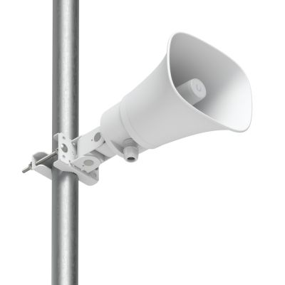5. Zewnętrzny klakson Ubiquiti PoE 120 dB przeznaczony do pracy w każdych warunkach atmosferycznych