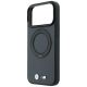 6. Etui BMW Kevlar Ring Stand 360 MagSafe na iPhone 18 Pro Max / 17 Pro Max - ciemnoszare