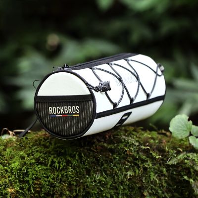 3. Torba na kierownicę 1,5L Rockbros TL002 ROAD TO SKY wodoodporna – biała