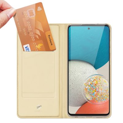 2. Dux Ducis Skin Pro kabura etui pokrowiec z klapką Samsung Galaxy A73 złoty