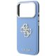 6. Etui Guess Smooth & Big Strass Logo na iPhone 18 Pro / 17 Pro - niebieskie