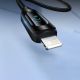 4. Kabel USB-A - Lightning Wozinsky WUALC1 z wyświetlaczem LED 2.4A 1m  - czarny