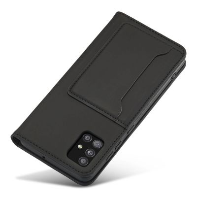 7. Magnet Card Case etui do Xiaomi Redmi Note 11 pokrowiec portfel na karty kartę podstawka czarny