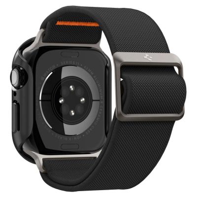 4. Zestaw etui Spigen Thin Fit + pasek Spigen Lite Fit Ultra na Apple Watch (46 mm) - czarne