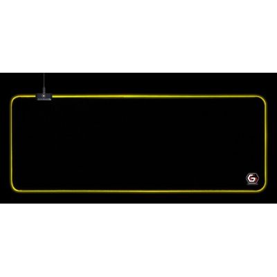 2. GEMBIRD PODKŁADKA POD MYSZ GAMING, Z EFEKTEM ŚWIETLNYM LED, CZARNA, ROZMIAR - L