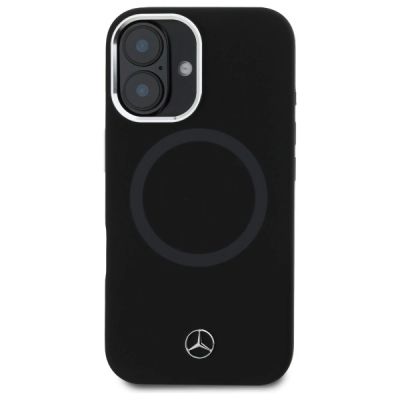 3. Mercedes MEHMP16S23SUTTK iPhone 16 6.1"   czarny/black hardcase Silicone Tonal Logo MagSafe