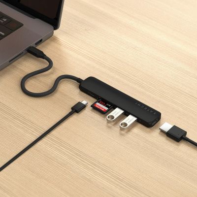 7. Satechi ST-P6SK huby i koncentratory USB Type-C 10000 Mbit/s Czarny