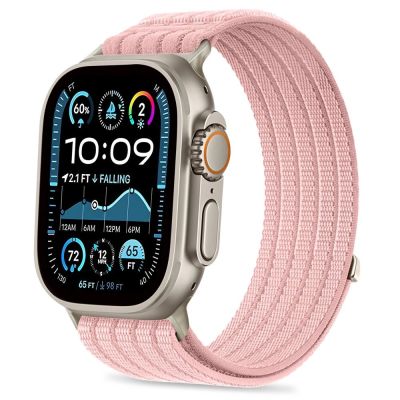 Pasek Tech-Protect Nylon Sport na Apple Watch 44 / 45 / 46 / 49 mm - jasnorózowy