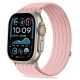 Pasek Tech-Protect Nylon Sport na Apple Watch 44 / 45 / 46 / 49 mm - jasnorózowy