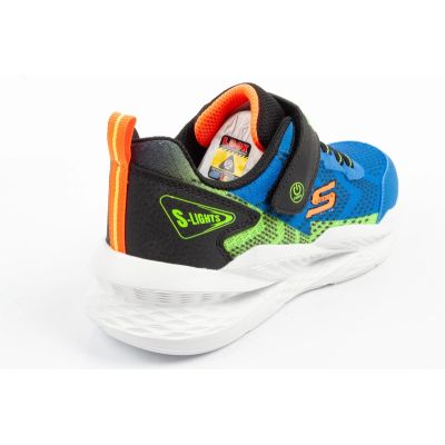 4. Skechers buty sportowe dziecięce Meteor-Lights LED dla chłopca na rzep