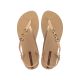 6. Ipanema Sandal Class sandały japonki damskie beżowe ze złotym