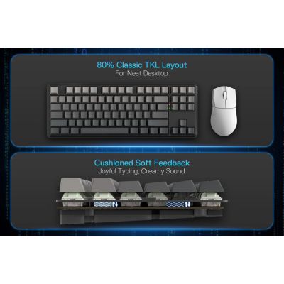 5. REDRAGON K707SP-RGB-PRO StarBlade klawiatura USB + RF Wireless + Bluetooth Czarny