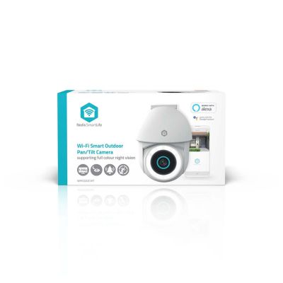 10. Kamera zewnętrzna Nedis Smartlife Wifi, IP65 czujnik ruchu, night vision, biały