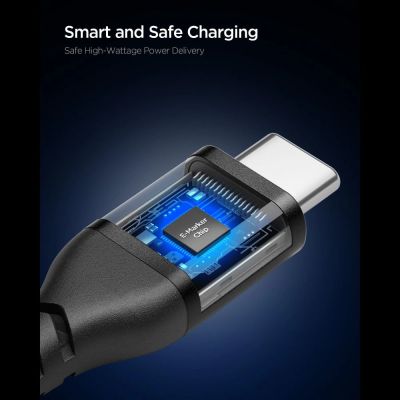 7. Kabel Spigen EB10010CCA Essential USB-C / USB-C 100W 100CM - czarny