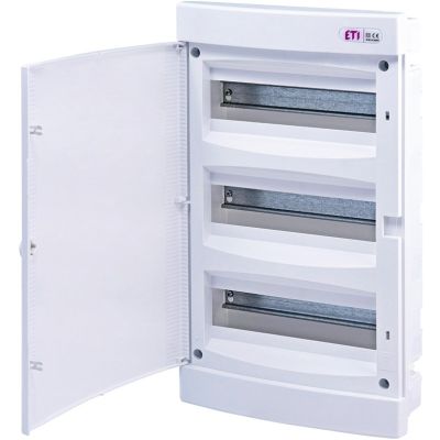 Rozdzielnia plastikowa PT 36M 3x 12M N+PE IP40 IK07 460x273x68 drzwi pełne biały DIDO