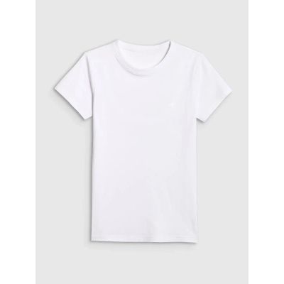 3. T-shirt slim z kolekcji basic damski 4F 4FWMM00TTSHF3306-10S