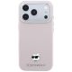 3. Etui Karl Lagerfeld Grained Choupette Head Metal MagSafe na iPhone 17 Pro / 18 Pro - różowe