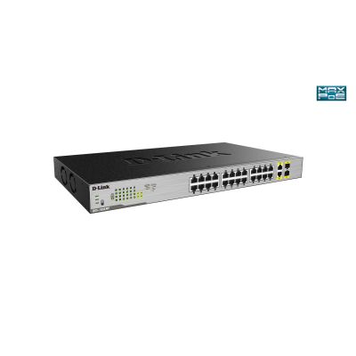 3. D-Link DGS-1026MP łącza sieciowe Nie zarządzany Gigabit Ethernet (10/100/1000) Obsługa PoE Czarny, Szary