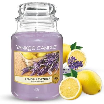 2. Świeca duża LEMON LAVENDER YANKEE