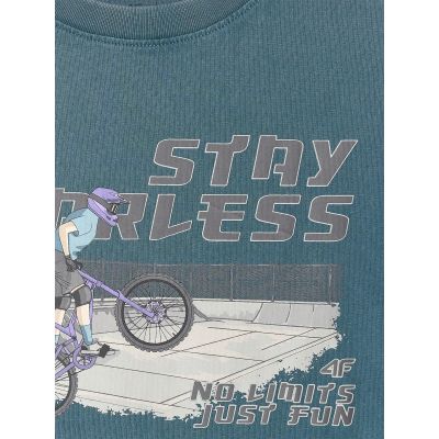 6. T-shirt bawełniany chłopięcy 4F 4FJRSS26TTSHM4279-46S