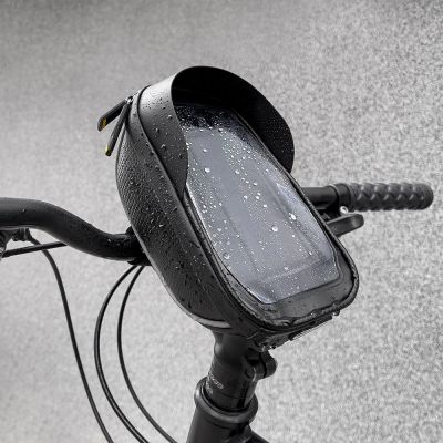 18. Wozinsky torba rowerowa na kierownicę z etui na telefon 1 l czarna (WBB16BK)