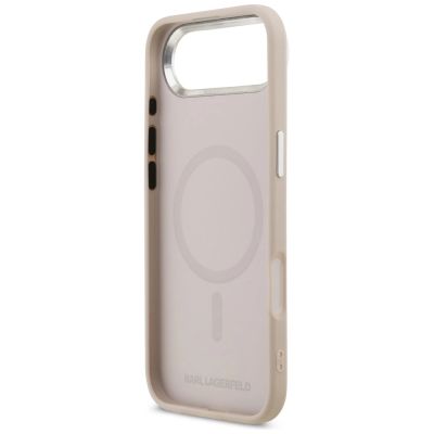 7. Etui Karl Lagerfeld Karl & Choupette Pins MagSafe do iPhone Air różowe