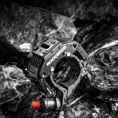 8. Dzwonek rowerowy Rockbros 34210006001 kształt C - czarny 
