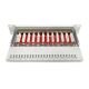 11. Digitus Panel krosowy (patch panel) 10'' 12x RJ45, LSA poziom, kat.6A, ekranowany, 1U, szary, prowadnica kabli