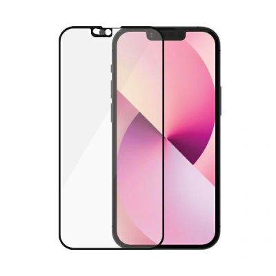 3. Szkło hartowane PanzerGlass E2E Microfracture na iPhone 13 Mini CamSlider Case Friendly AntiBacterial - czarne