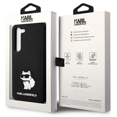 8. Etui Karl Lagerfeld Silicone Choupette na Samsung Galaxy S24 - czarne