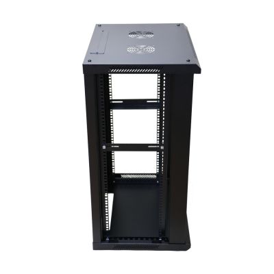 9. Extralink Szafa rack 18U 600x450 Czarna montowana na ścianie